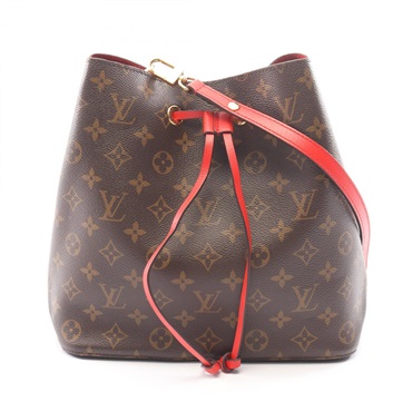 LOUIS VUITTON Neonoe Shoulder hand Bag M44021 Monogram leather Brown Coquelicot