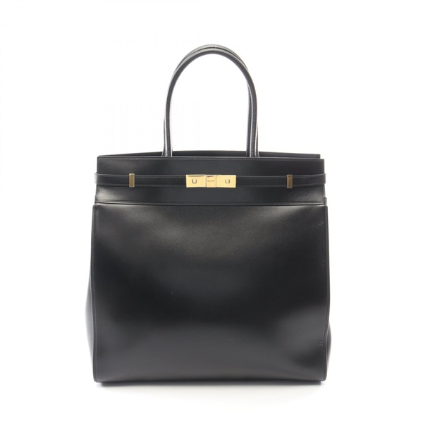 SAINT LAURENT PARIS Manhattan N/S Tote Bag 757302 0SX0W leather Black Used mens