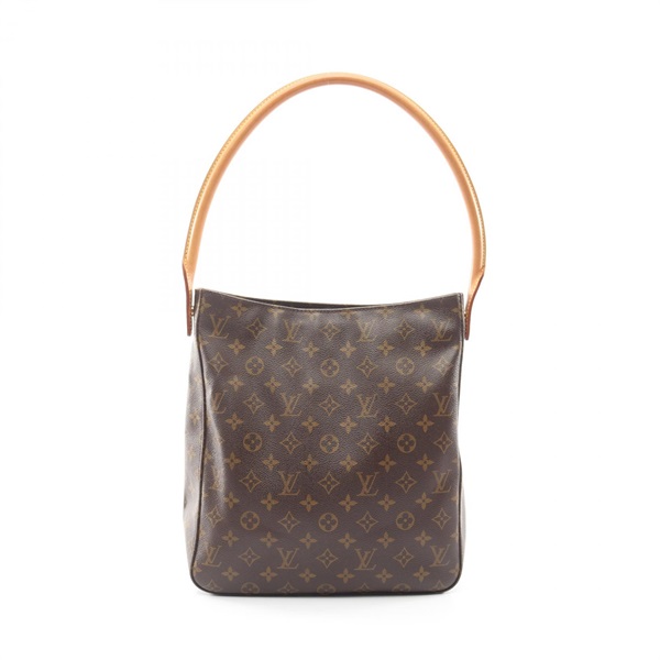 LOUIS VUITTON Looping GM Shoulder Bag M51145 Monogram leather Brown Used Women