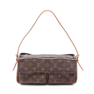 LOUIS VUITTON Vivacite MM Shoulder Handbag M51164 Monogram canvas leather Used