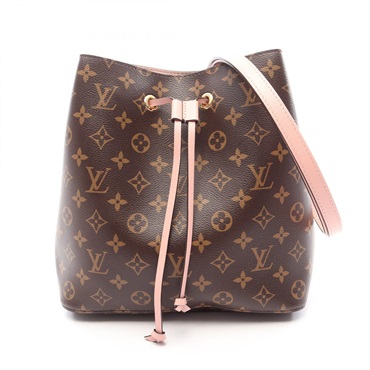 LOUIS VUITTON NeoNoe Shoulder Crossbody Bag M44022 Monogram canvas Pink Used LV
