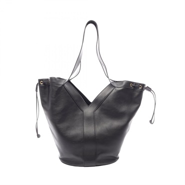 SAINT LAURENT PARIS Y Hobo Shouldet Tote Bag 833160 leather Black Used Women