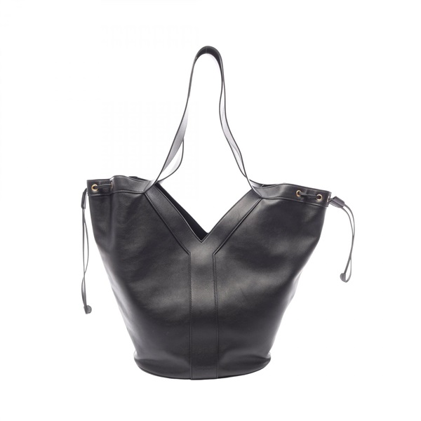 SAINT LAURENT PARIS Y Hobo Shouldet Tote Bag 833160 leather Black Used Women