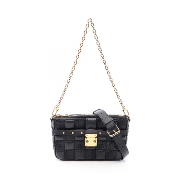 LOUIS VUITTON Pochette Troca chain Shoulder hand Bag M59046 Damier Giant leather