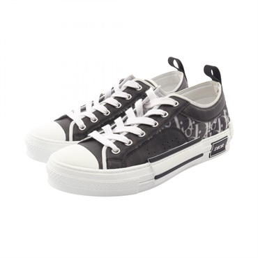Christian Dior B23 Low Top Sneakers Oblique sneakers Rubber Fabric Black White