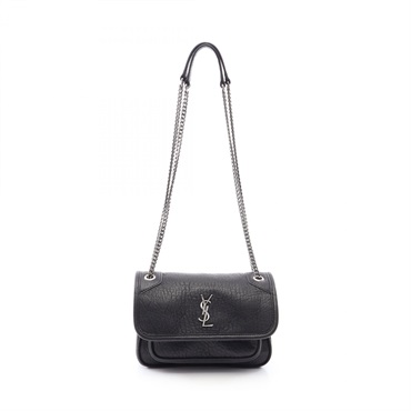 SAINT LAURENT PARIS Niki Mini chain Shoulder hand Bag 828736AACIA1000 leather BK