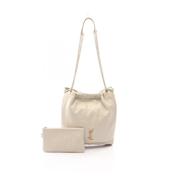 SAINT LAURENT PARIS Jamie Chain Shoulder Bag 781666 leather Beige Used Women