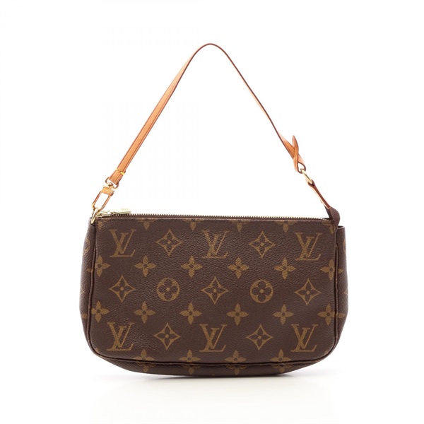 LOUIS VUITTON Pochette Accessoires Handbag pouch M51980 Monogram leather Brown