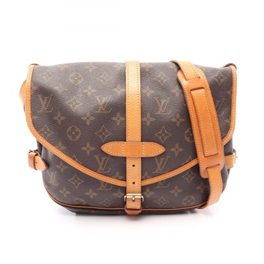 LOUIS VUITTON Saumur 30 Shoulder crossbody Bag M42256 Monogram leather Brown