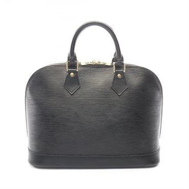 LOUIS VUITTON Alma Handbag M52142 Epi leather Black Used Women LV
