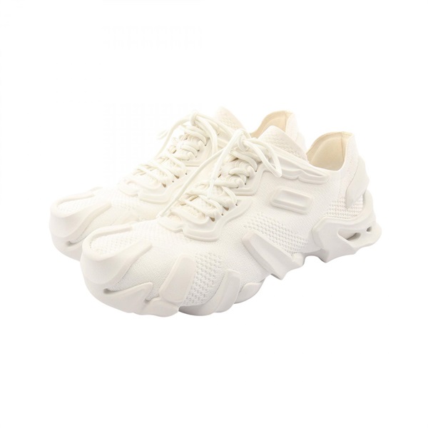 BOTTEGA VENETA flex Sneakers Shoes 788808 Fabric White Used mens #EU43