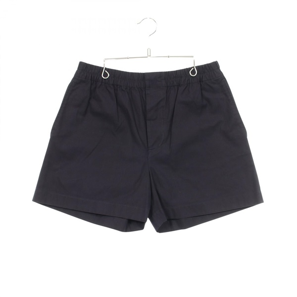 GUCCI Logo Embroidered Shorts Pants #46 cotton Navy Used Women GG
