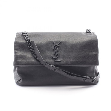 SAINT LAURENT PARIS West Hollywood Shoulder Bag 438176 leather Black Used Women