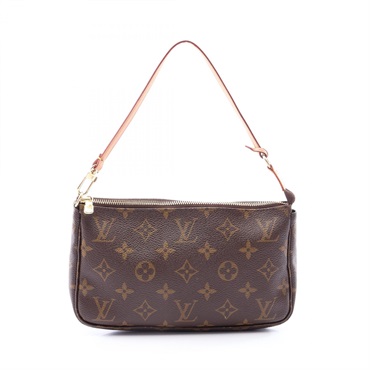 LOUIS VUITTON Pochette Accessoires Handbag M51980 Monogram canvas leather Used