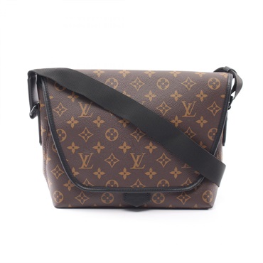 LOUIS VUITTON Magnetic Messenger Shoulder Bag M45557 Monogram macassar canvas LV
