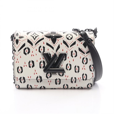 LOUIS VUITTON Twist MM Shoulder Bag M50825 Epi leather White Black Red used LV