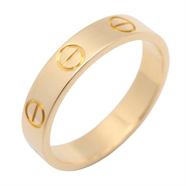 CARTIER Mini Love Ring 18KYG Yellow Gold Used Unisex US size 5 #49