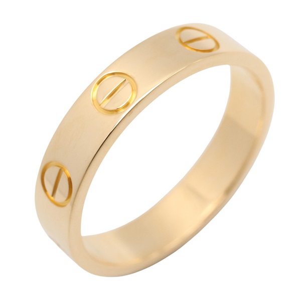 CARTIER Mini Love Ring 18KYG Yellow Gold Used Unisex US size 5 #49