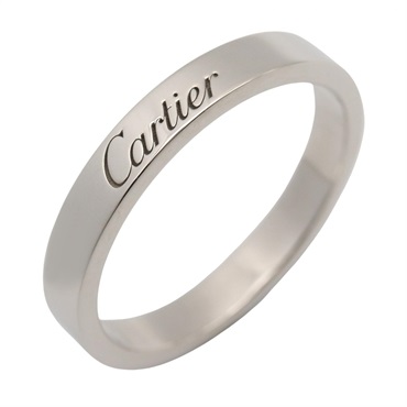 CARTIER C de Cartier Ring Pt950 Platinum Used Unisex Us size 6.75 #54