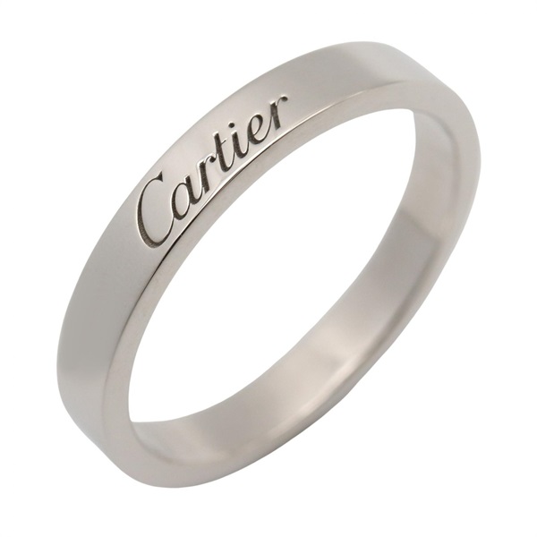 CARTIER C de Cartier Ring Pt950 Platinum Used Unisex Us size 6.75 #54