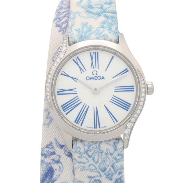 OMEGA De Ville Mini Tresor Wrist Watch 428.17.26.60.04.001 Quartz SS Used Women