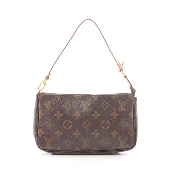 LOUIS VUITTON Pochette Accessoires Handbag pouch M51980 Monogram leather Brown