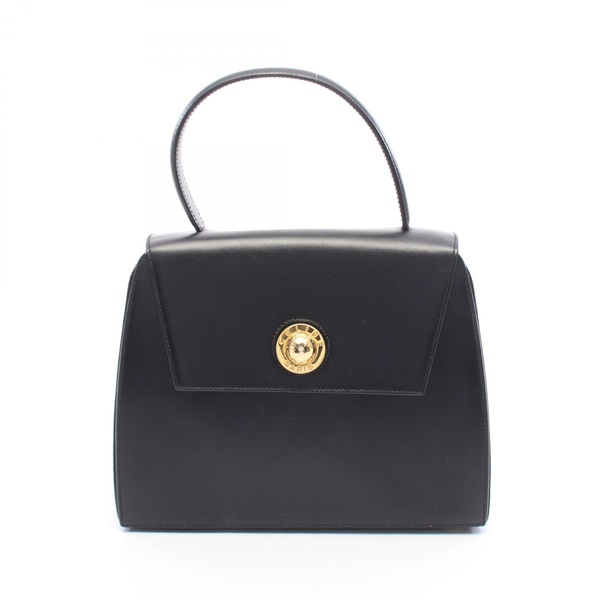 CELINE Handbag leather Black Red GHW Used Women