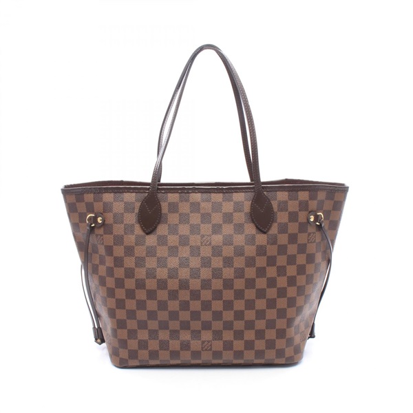 LOUIS VUITTON Neverfull MM Tote Shoulder Bag N41358 Damier canvas Cerise Used LV