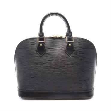 LOUIS VUITTON Alma Handbag M52142 Epi leather Black Used Women LV