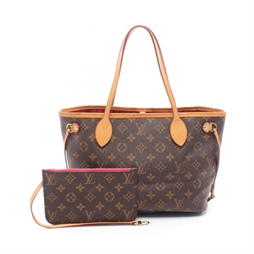 LOUIS VUITTON Neverfull PM Tote Handbag M41245 Monogram canvas Pivoine Pink Used