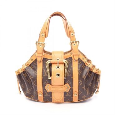 LOUIS VUITTON Teda PM Tote Handbag M92399 Monogram coated canvas leather Used LV