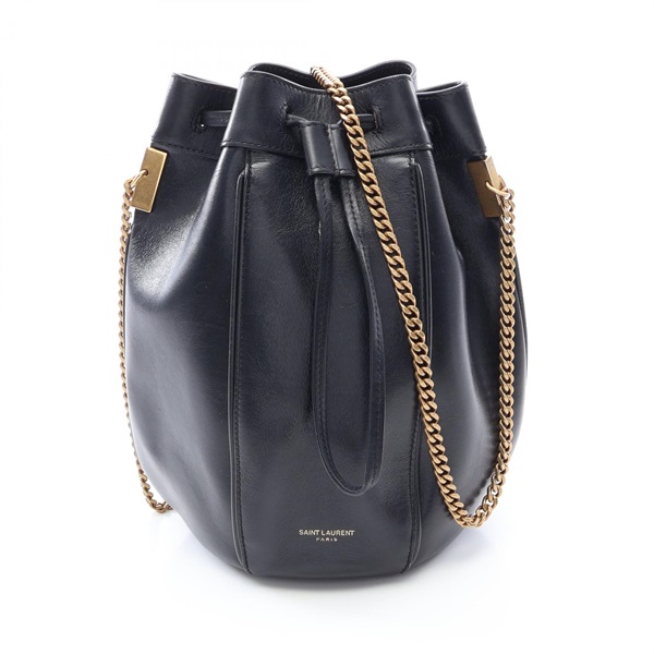 SAINT LAURENT PARIS THALITHA Chain Shoulder Crossbody Bag 554242 leather BK Used