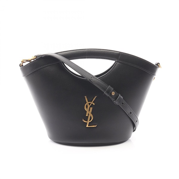 SAINT LAURENT PARIS Celia Mini Shoulder Handbag 791069 leather Black Used Women