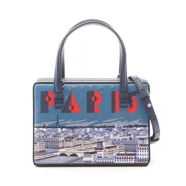 LOEWE POSTAL SMALL City Paris Crossbody Shoulder Handbag 309 31 W85 leather Used
