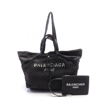 BALENCIAGA 24/7 TOTE MEDIUM Shoulder Handbag 7918092AA471069 canvas Black NEW