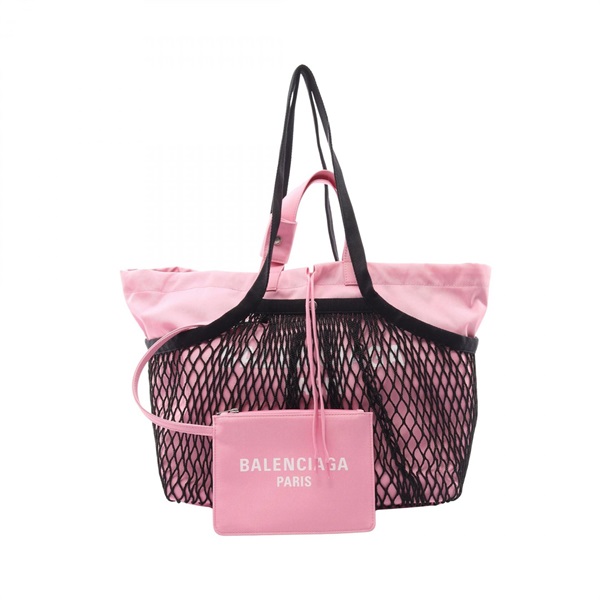 BALENCIAGA 24/7 TOTE MEDIUM Shoulder Handbag 7918092AA465869 canvas Pink NEW