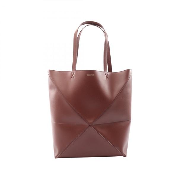 LOEWE Puzzle Fold Tote Large shoulder Bag B933Q18X014783 leather Brown Women