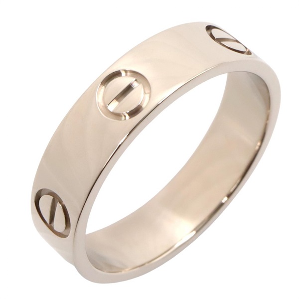 CARTIER Love Ring 18KWG White Gold Used unisex US size 8.75 #59
