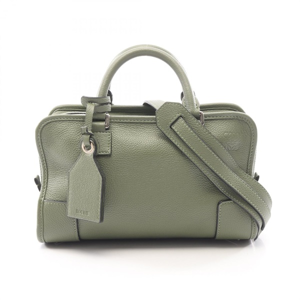 LOEWE Amazona 23 crossbody shoulder Handbag leather Green Used Women