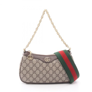 GUCCI Ophidia Small GG Supreme Chain Crossbody Handbag 735132FABLE9442 Preowned