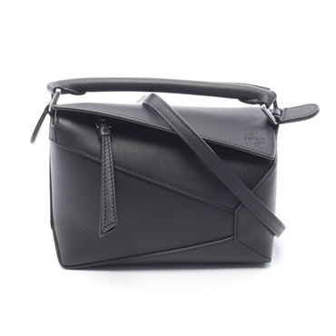 LOEWE Puzzle Edge Mini shoulder crossbody Handbag A510P88X491100 leather Black