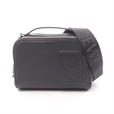 LOEWE Mini Crossbody Camera Handbag C565R41X051100 leather Black Preowned mens