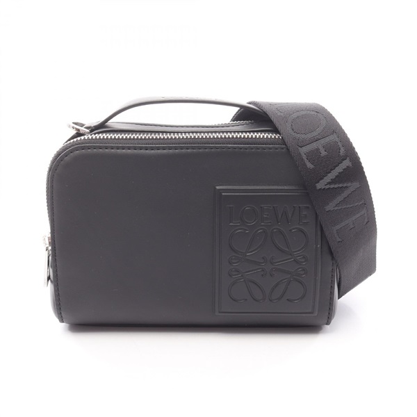 LOEWE Mini Crossbody Camera Handbag C565R41X051100 leather Black Preowned mens