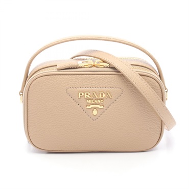 PRADA shoulder crossbody Handbag 1BH2032DKVF0GCN leather Beige preowned Women