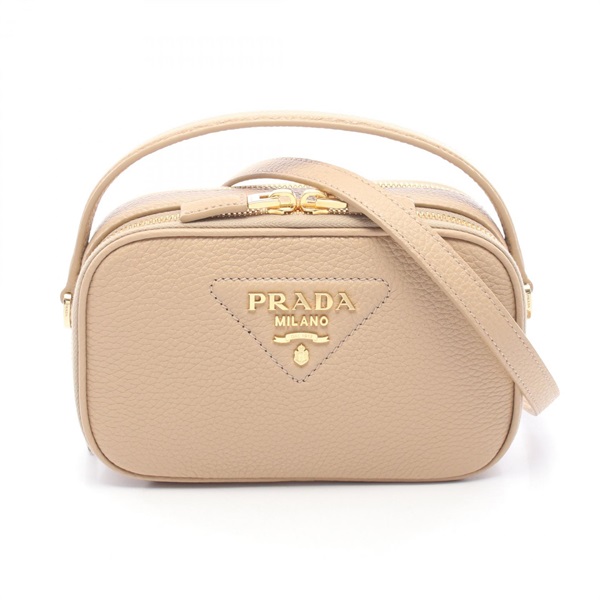 PRADA shoulder crossbody Handbag 1BH2032DKVF0GCN leather Beige preowned Women