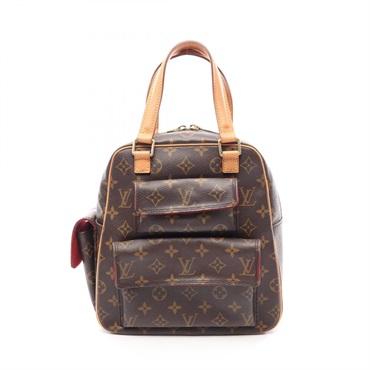 LOUIS VUITTON Exanthricite Handbag M51161 Monogram canvas Brown Used Women LV