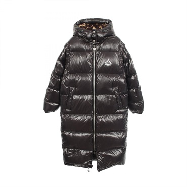 LOUIS VUITTON Hooded Down jacket #34 RW221W H32 FMOW06 Nylon Black Used Women