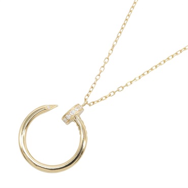 CARTIER Juste un Clou Diamond Necklace Pendant 18KYG Yellow Gold Used Women