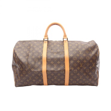 LOUIS VUITTON Keepall55 Hand bag M41424 Monogram canvas Brown Used unisex LV