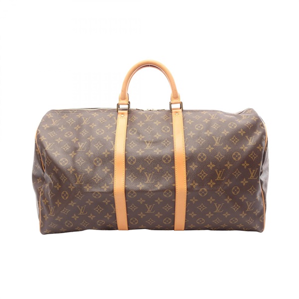 LOUIS VUITTON Keepall55 Hand bag M41424 Monogram canvas Brown Used unisex LV